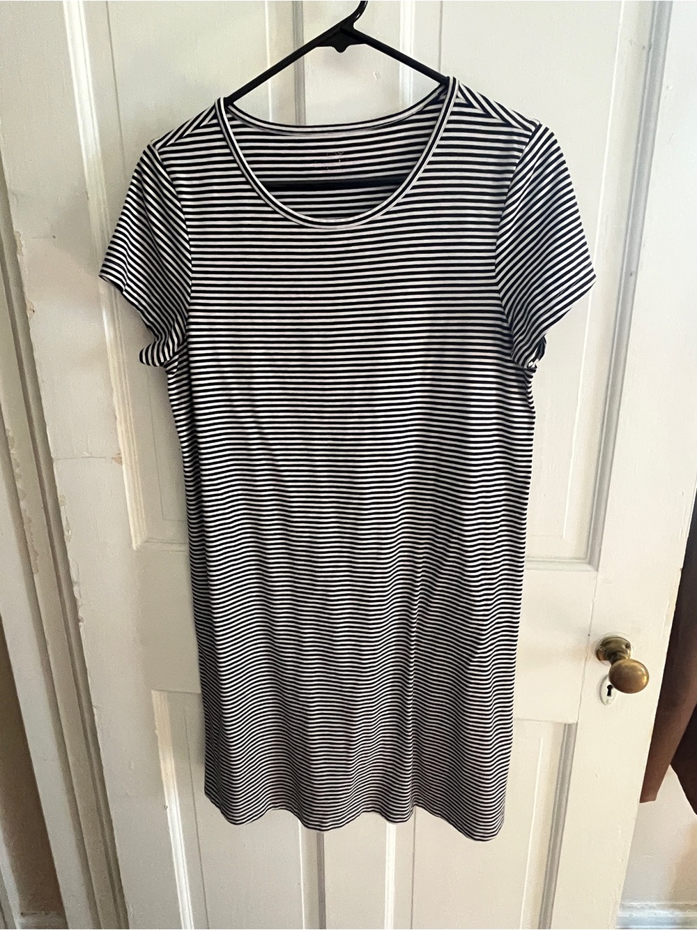 Vineyard Vines Black & White Striped Short Sleeve Tunic
